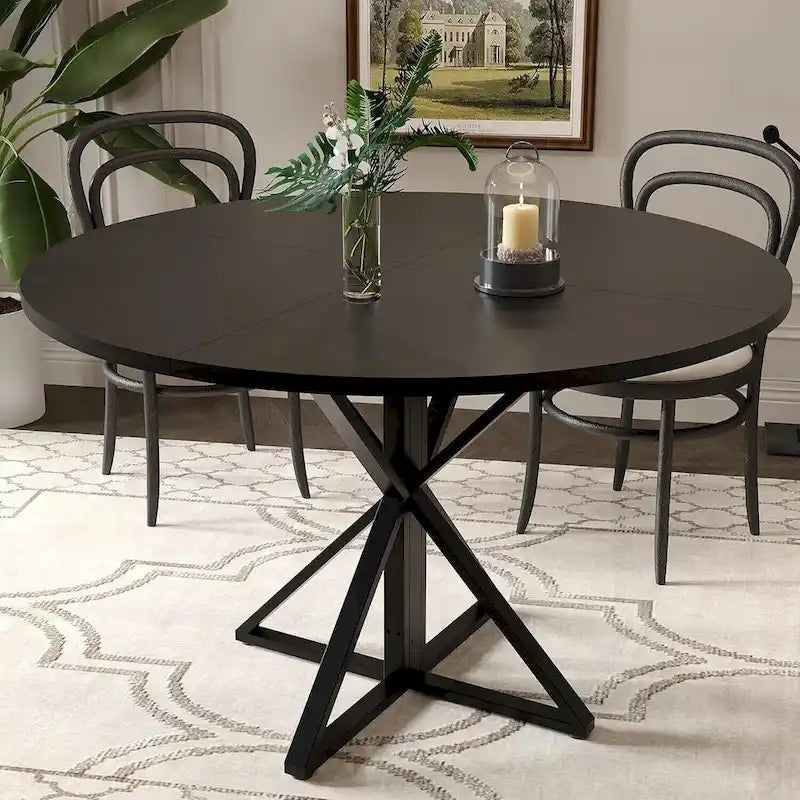 47 Kitchen Round Dining Table, Space Saving - N/A