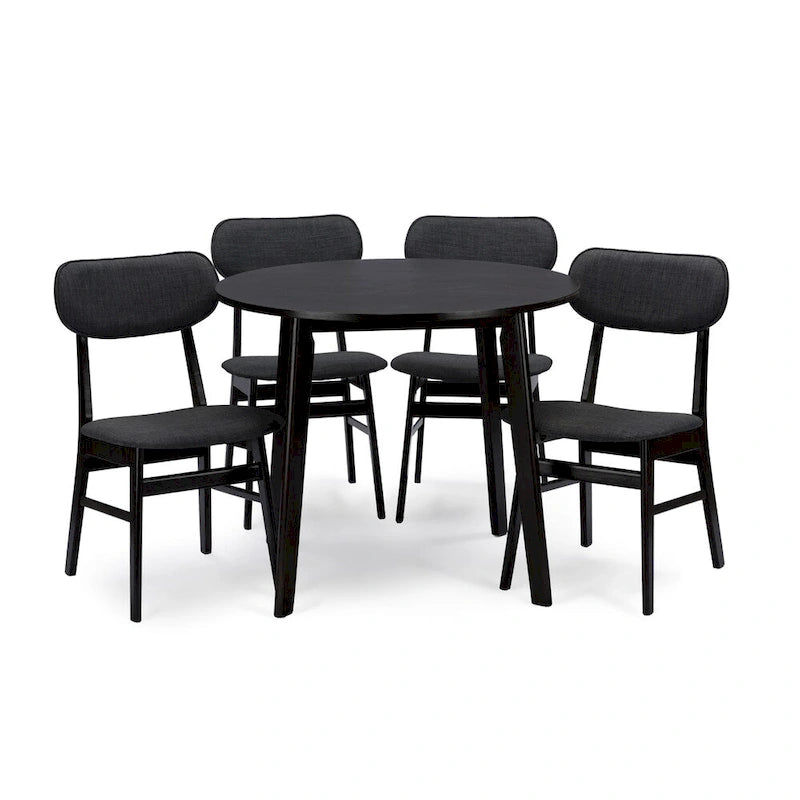 Baxton Studio Montreal Mid-century Solid Wood Dining Table