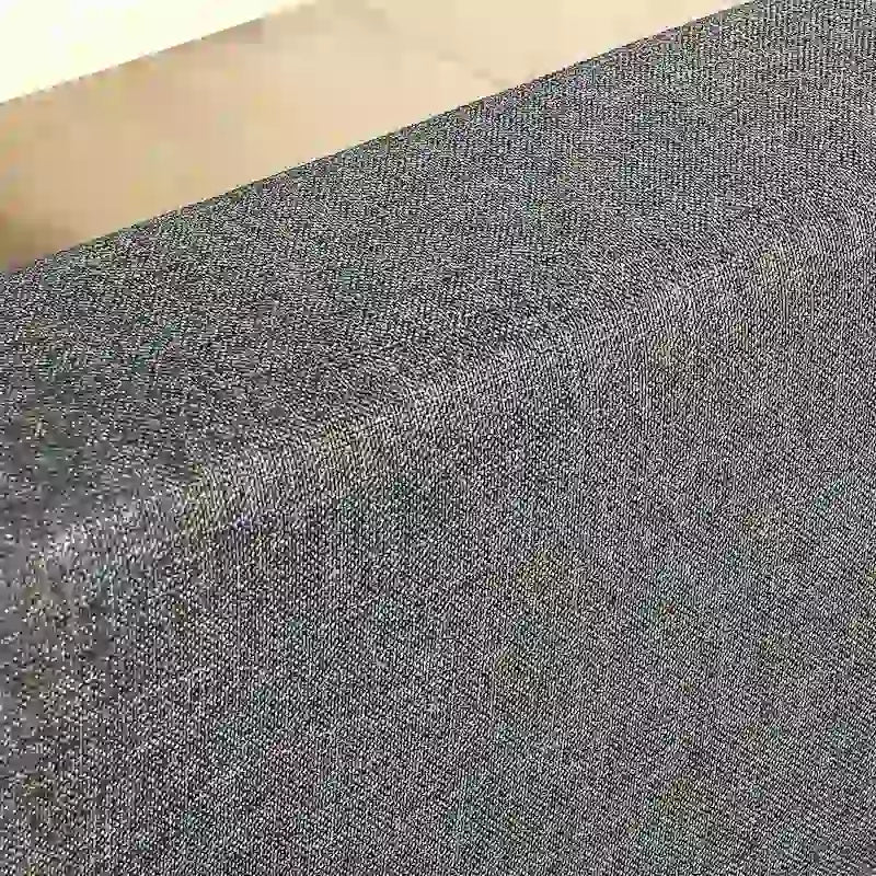 King size Modern Grey Upholstered Padded Platform Bed Fame