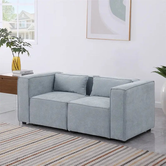 Chenille Fabric Sofa with Legs