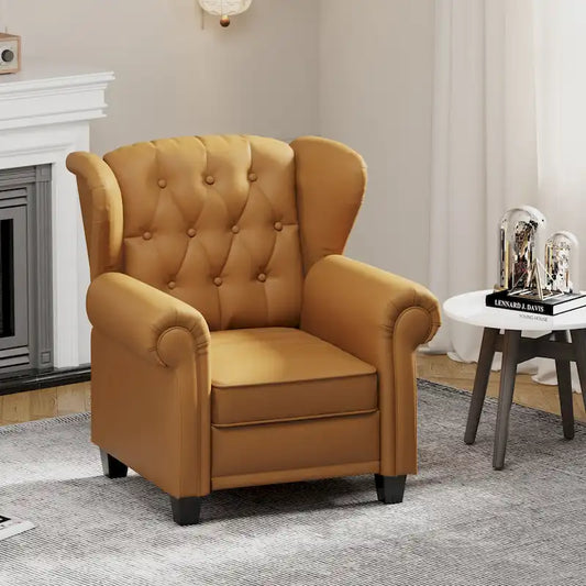 Modern Tufted Push Back Armchair