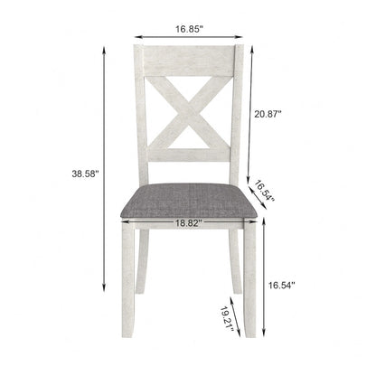 VECELO Solid Wood Dining Chairs Set of 2/4/6, Kitchen Side Chair