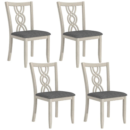 VECELO Solid Wood Dining Chairs Set of 2/4/6, Kitchen Side Chair