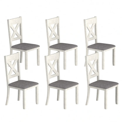 VECELO Solid Wood Dining Chairs Set of 2/4/6, Kitchen Side Chair