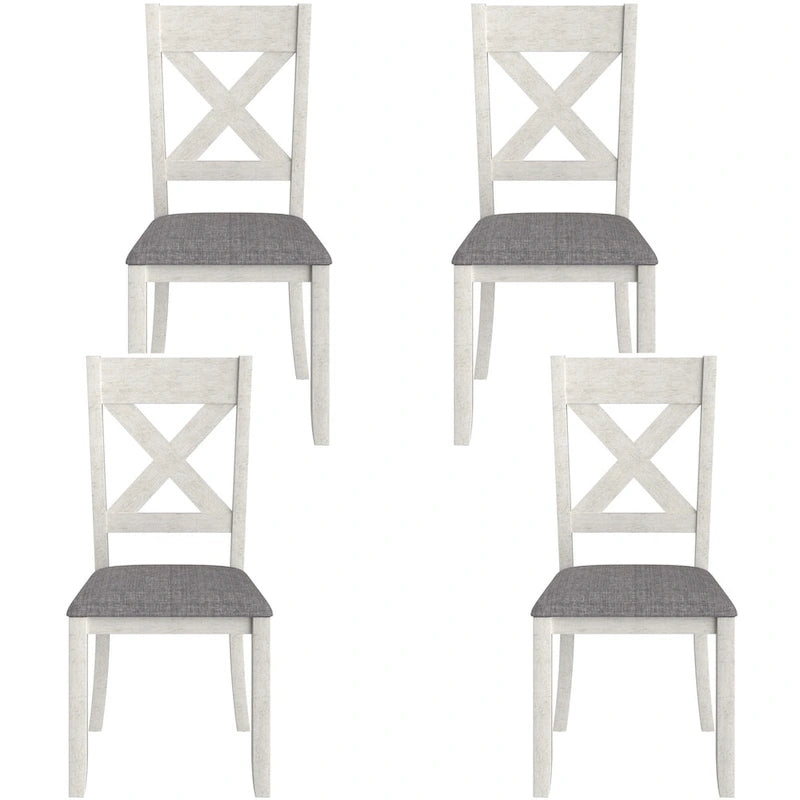 VECELO Solid Wood Dining Chairs Set of 2/4/6, Kitchen Side Chair