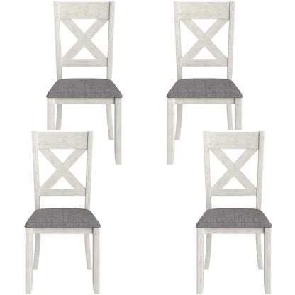 VECELO Solid Wood Dining Chairs Set of 2/4/6, Kitchen Side Chair