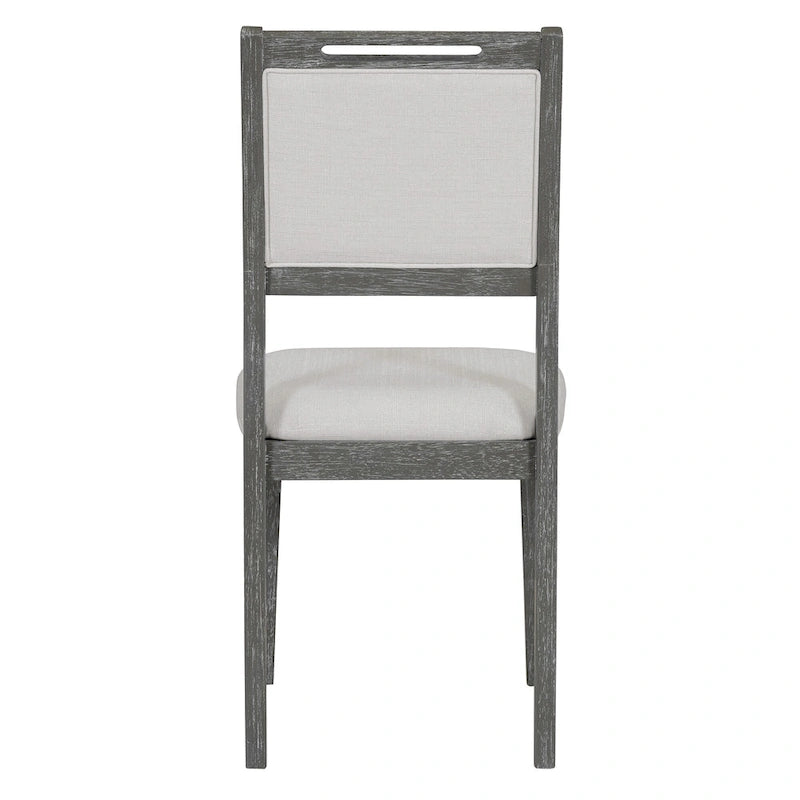 6 Pcs Dining Table Set, Wood Dining Kitchen Table and Chairs Set with Rectangular Table, 4 Upholstered Chairs and 1 Bench