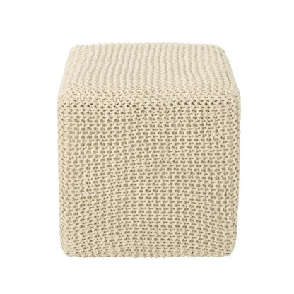 Tessie Knitted Foot Stool by Christopher Knight Home