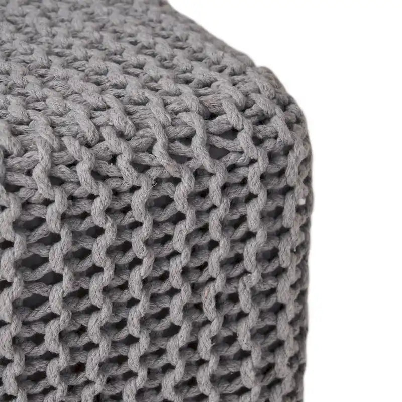 Tessie Knitted Foot Stool by Christopher Knight Home