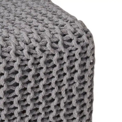 Tessie Knitted Foot Stool by Christopher Knight Home