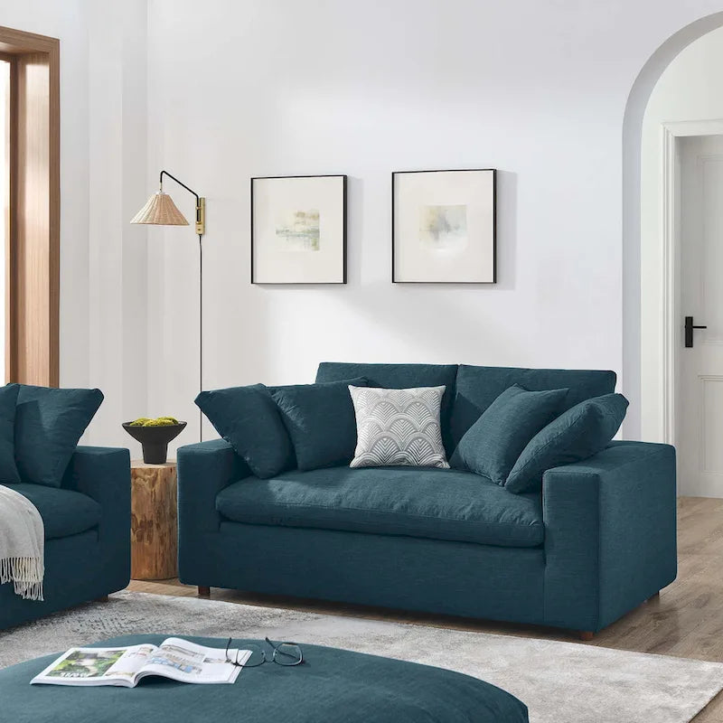 Commix Down Filled Overstuffed Loveseat - N/A