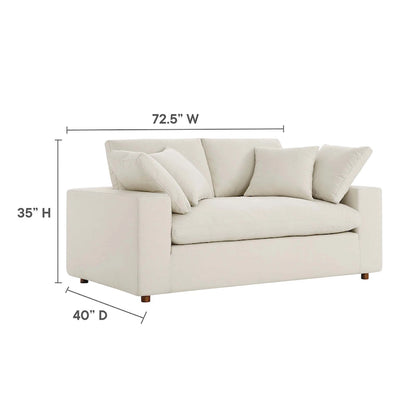 Commix Down Filled Overstuffed Loveseat - N/A