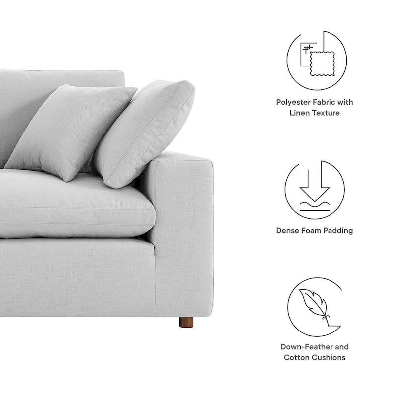 Commix Down Filled Overstuffed Loveseat - N/A