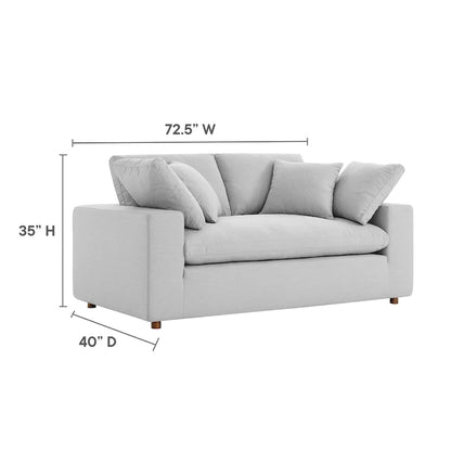 Commix Down Filled Overstuffed Loveseat - N/A