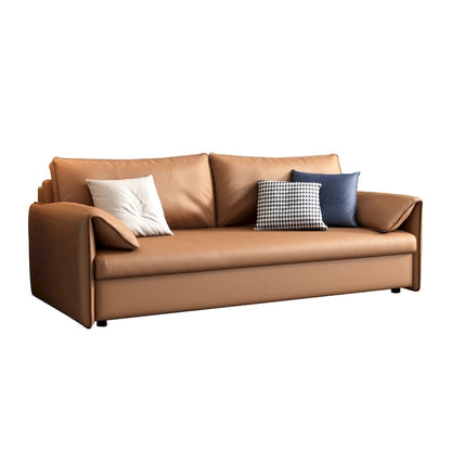 JASIWAY 65.4 Vegan Leather Sofa Bed Sleeper Sofa