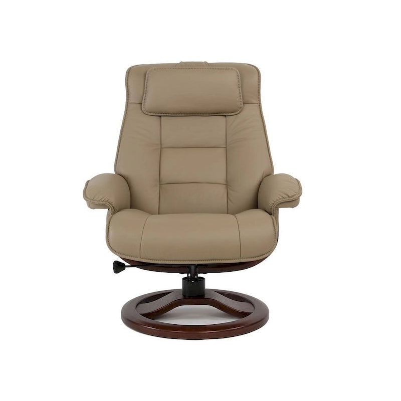 Fjords Mustang Leather Recliner and Ottoman