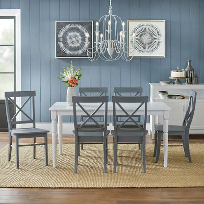 Simple Living 7-piece Albury Cross Back Dining Set