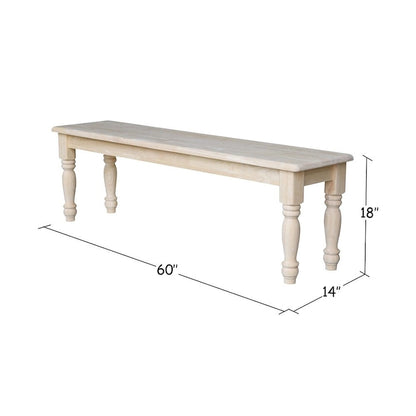 International Concepts Farmhouse Dining Bench