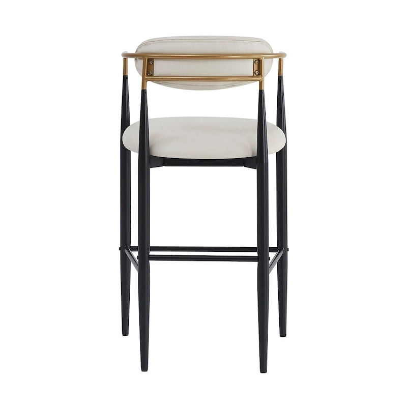 Elmore Fabric and Iron 30 Inch Barstools (Set of 2) by Christopher Knight Home