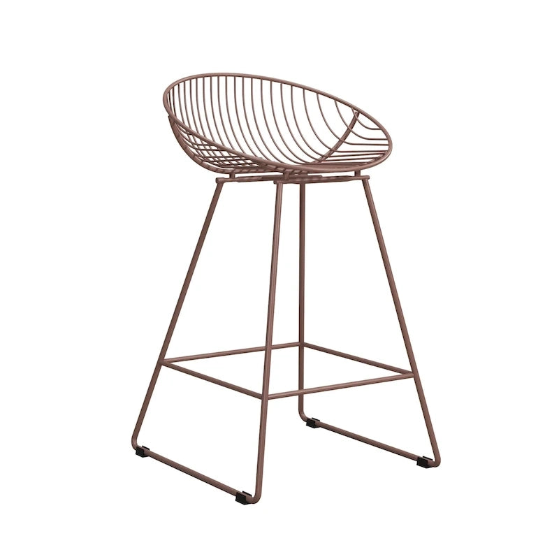 CosmoLiving by Cosmopolitan Ellis 24 Metal Counter Height Bar Stool