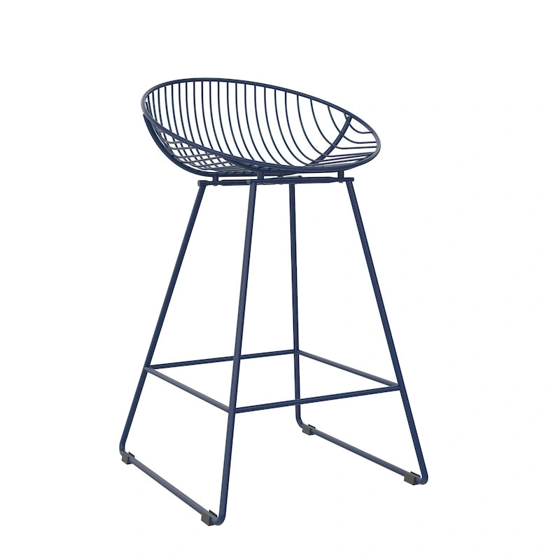CosmoLiving by Cosmopolitan Ellis 24 Metal Counter Height Bar Stool