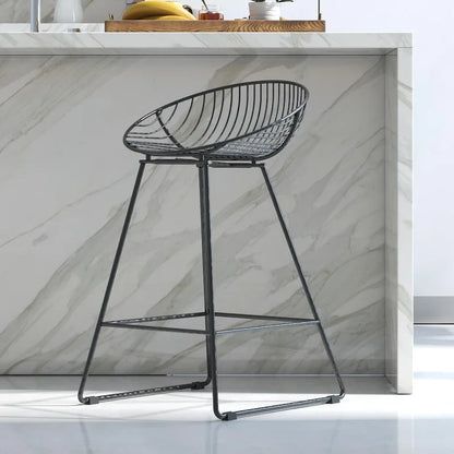 CosmoLiving by Cosmopolitan Ellis 24 Metal Counter Height Bar Stool