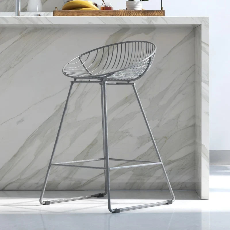 CosmoLiving by Cosmopolitan Ellis 24 Metal Counter Height Bar Stool
