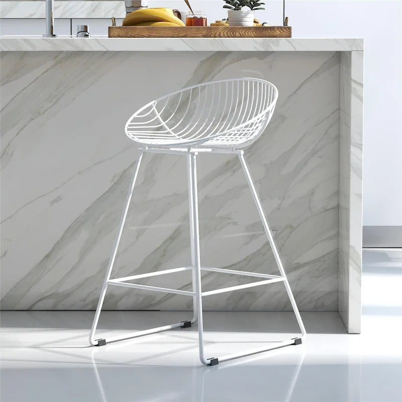 CosmoLiving by Cosmopolitan Ellis 24 Metal Counter Height Bar Stool