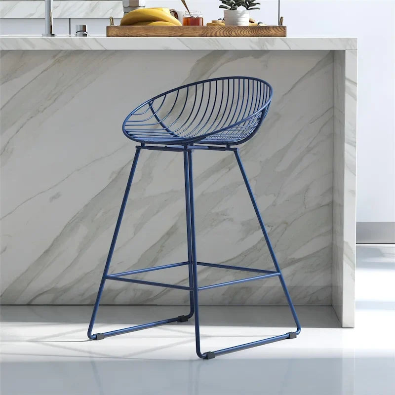 CosmoLiving by Cosmopolitan Ellis 24 Metal Counter Height Bar Stool