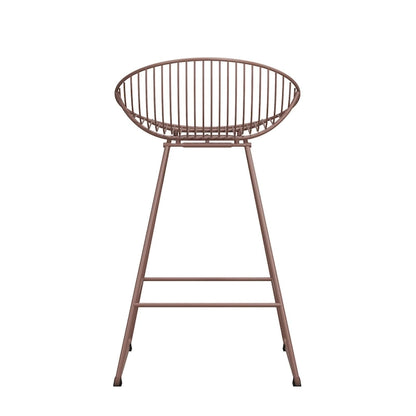 CosmoLiving by Cosmopolitan Ellis 24 Metal Counter Height Bar Stool