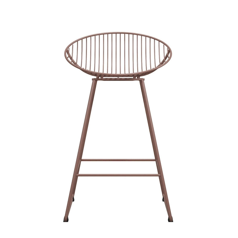 CosmoLiving by Cosmopolitan Ellis 24 Metal Counter Height Bar Stool