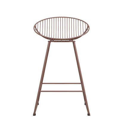 CosmoLiving by Cosmopolitan Ellis 24 Metal Counter Height Bar Stool