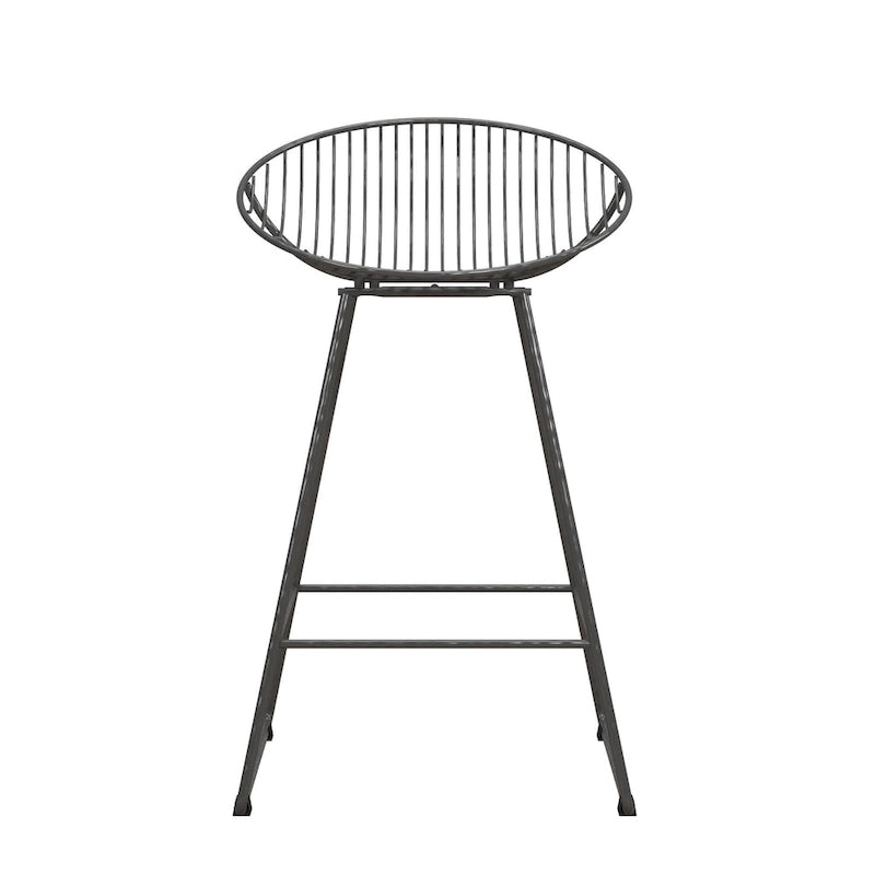 CosmoLiving by Cosmopolitan Ellis 24 Metal Counter Height Bar Stool