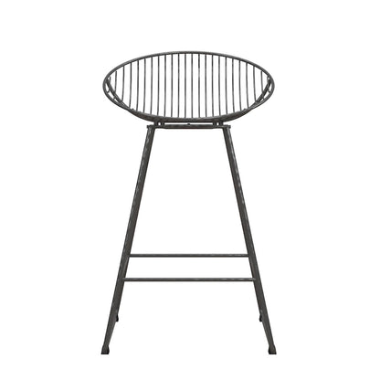 CosmoLiving by Cosmopolitan Ellis 24 Metal Counter Height Bar Stool