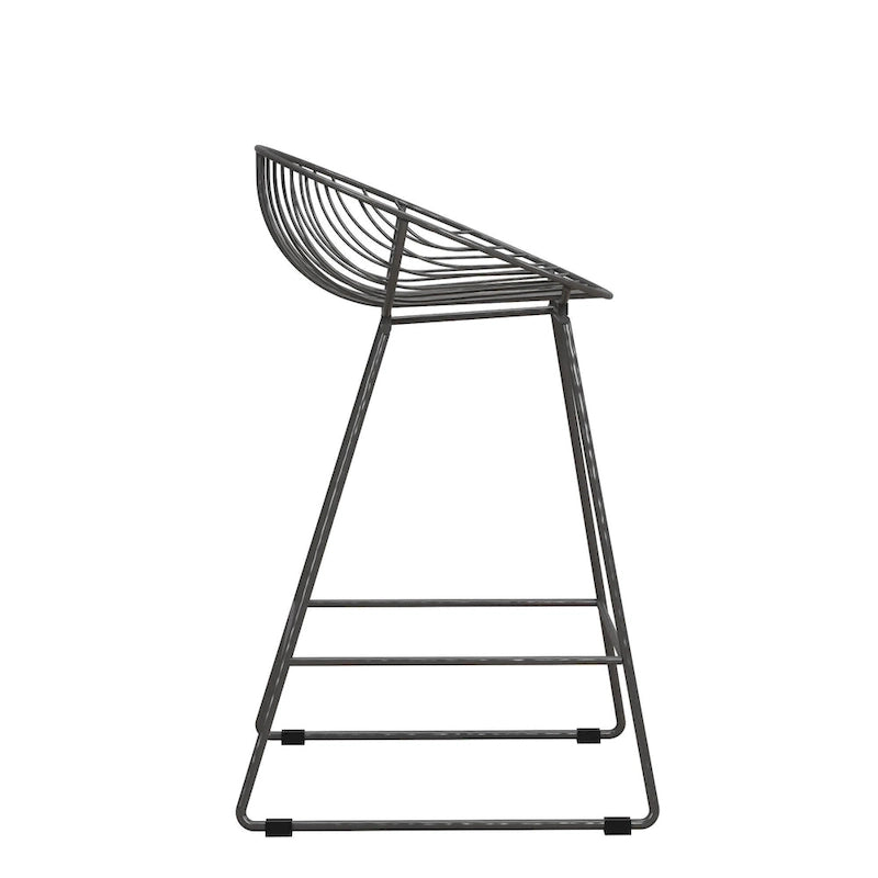CosmoLiving by Cosmopolitan Ellis 24 Metal Counter Height Bar Stool