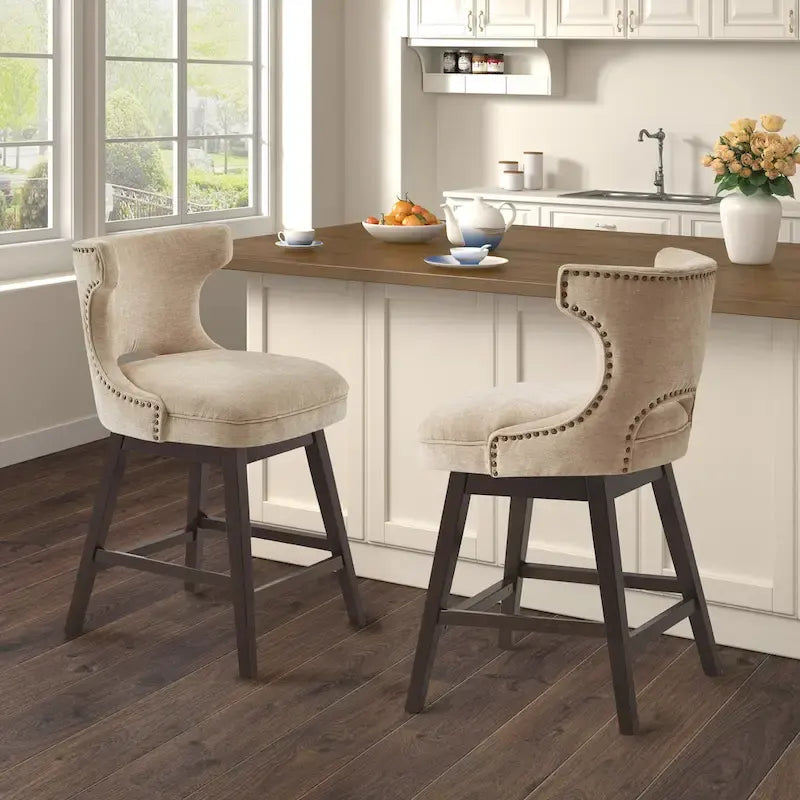 Madison Park Janet 360 degree Swivel Counter Stool