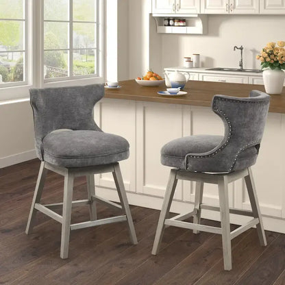 Madison Park Janet 360 degree Swivel Counter Stool
