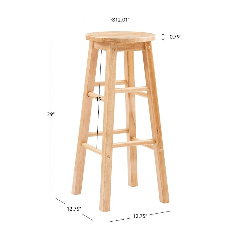 Basic Stationary Backless Bar Stool