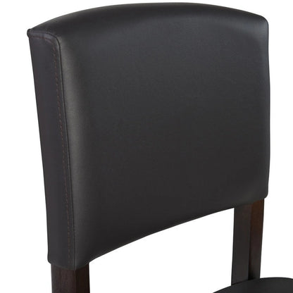Linon Falesti Faux Leather 24.17-inch Espresso Counter Stool