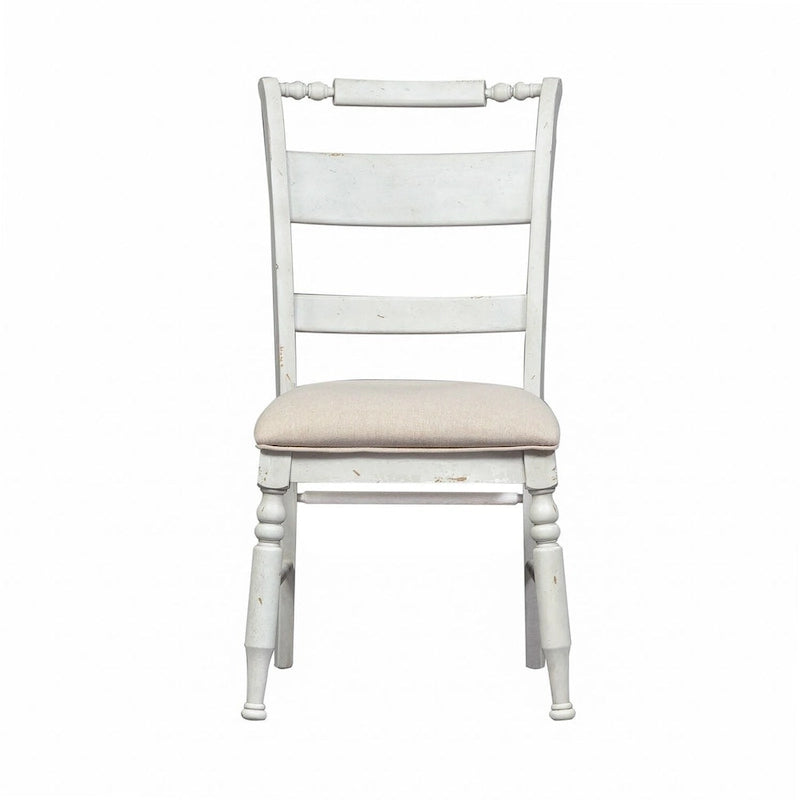 Whitney Antique Linen Slat Back Side Chair (Set of 2)