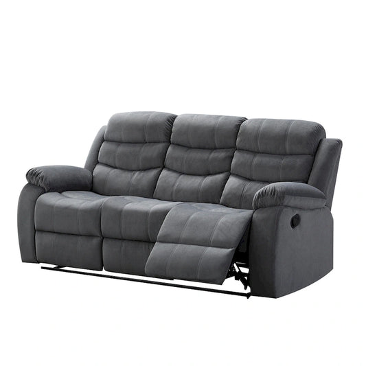 Jim Grey Upholstered Reclining Living Room Sofa