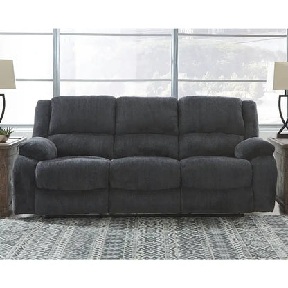 Draycoll Contemporary Reclining Sofa, Slate