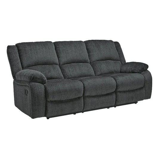 Draycoll Contemporary Reclining Sofa, Slate