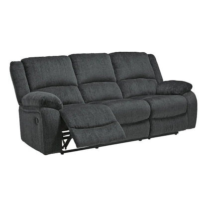 Draycoll Contemporary Reclining Sofa, Slate