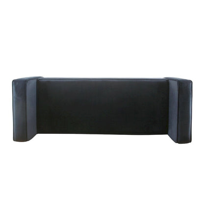Carson Carrington Hamn Velvet Storage Bench - Dark Navy