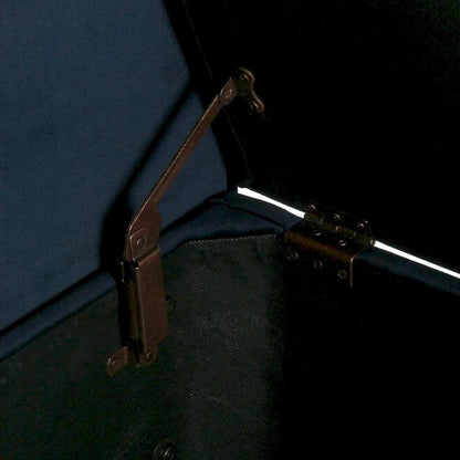 Carson Carrington Hamn Velvet Storage Bench - Dark Navy