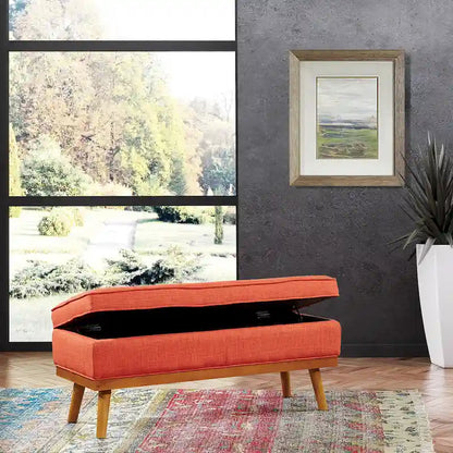 Carson Carrington Sastamala Mid-century Storage Bench