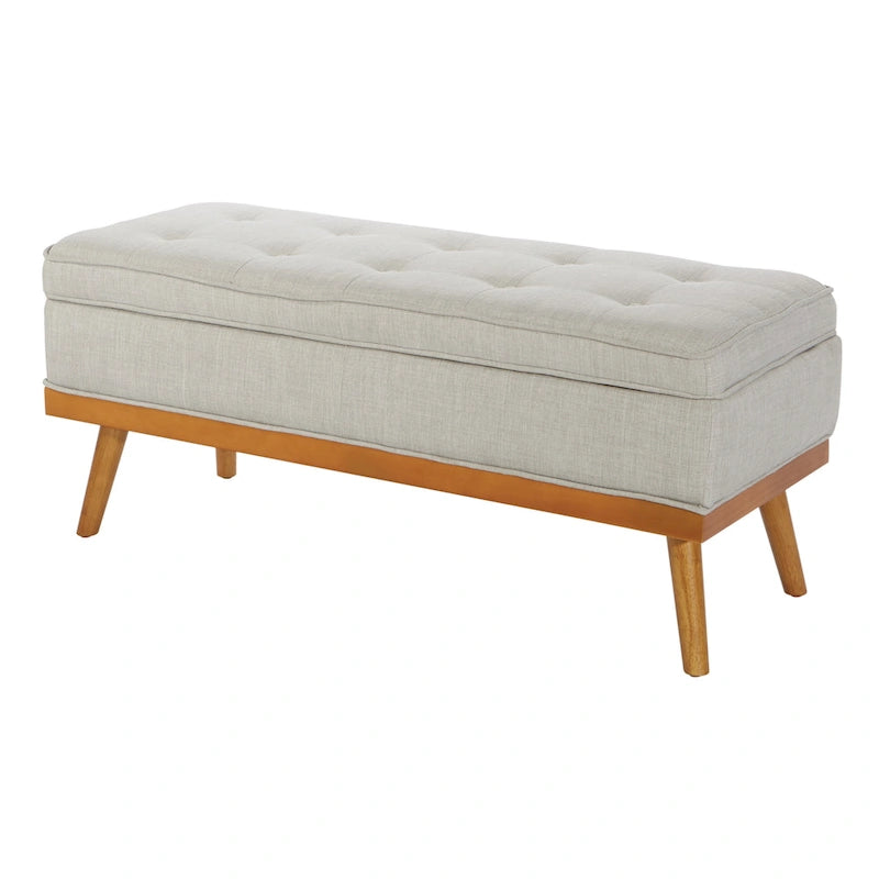 Carson Carrington Sastamala Mid-century Storage Bench
