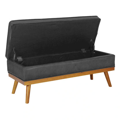Carson Carrington Sastamala Mid-century Storage Bench