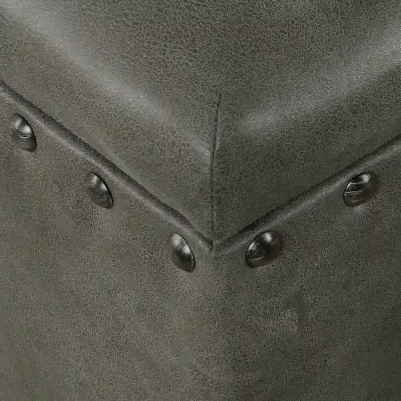 HomePop Storage Bench with Nail head Trim